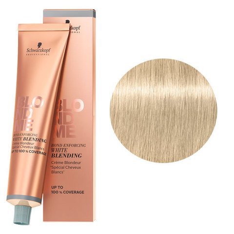 Schwarzkopf Blondme White Blending Ice - Осветляющий крем для седых волос Лед