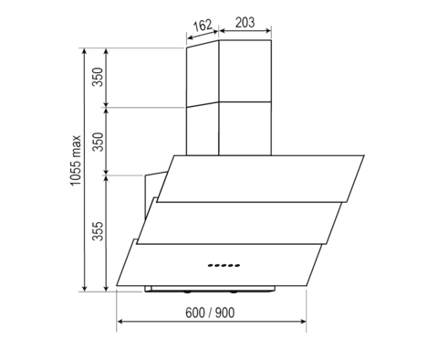 RAINFORD RCH-3634 White glass