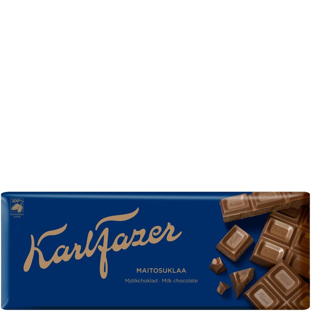 Karl Fazer Maitosuklaa Suklaalevy 200G – купить за 497 ₽ с доставкой из  Финляндии