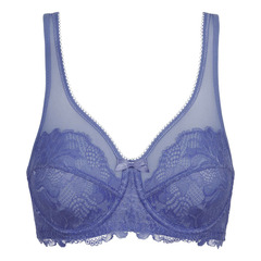 Бюстгальтер с закрытыми мягкими чашками из кружева на косточках DIM 08H4_Фиолетовый/Бабочка