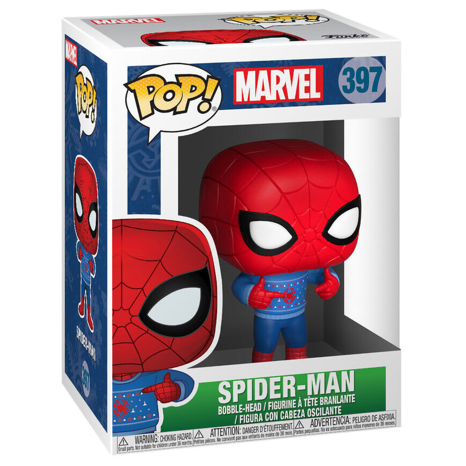 Funko POP Marvel. Spider Man w Ugly Sweater 397 28oi.ru