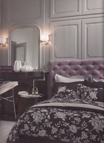 Постельное белье 2 спальное евро Alexandre Turpault Broceliande фиолетовое