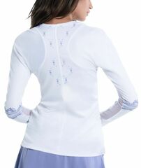 Женская теннисная футболкаLucky in Love All About Ikat Sport Long Sleeve Top - shadow