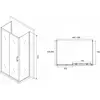 Душевой уголок ABBER Schwarzer Diamant AG30150B-S85B-S85B