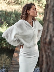 Свадебный кардиган с пышными рукавами