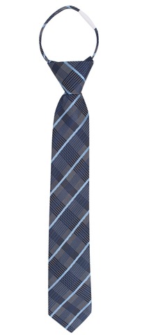 Галстук синий в клетку TSAREVICH
