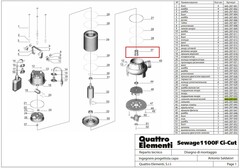 Сальник механический QUATTRO ELEMENTI Sewage 1100F Ci-Cut (645-297-037)