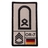 Café Viereck Rank Patch Hauptfeldwebel sand