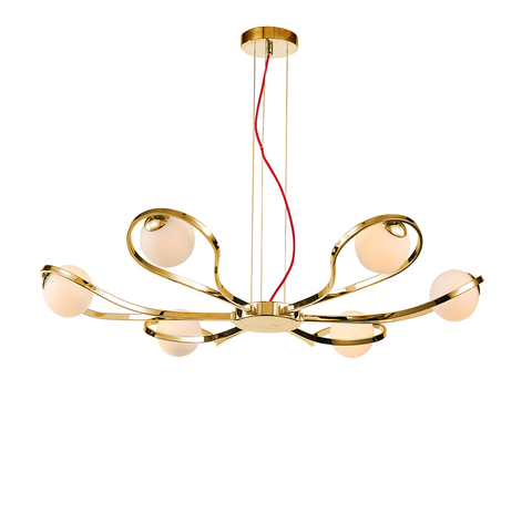 Люстра 3021/6S Gold/White