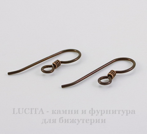 Швензы-крючки TierraCast с пружинкой 23х8 мм (цвет-античная медь), пара