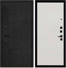 Купить Входная дверь Quadro ПВХ бетон графит темный ПВХ меламин белый