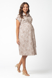 Платье для беременных 13475 беж сафари