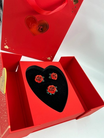 Серьги клипсы и кольцо D&G