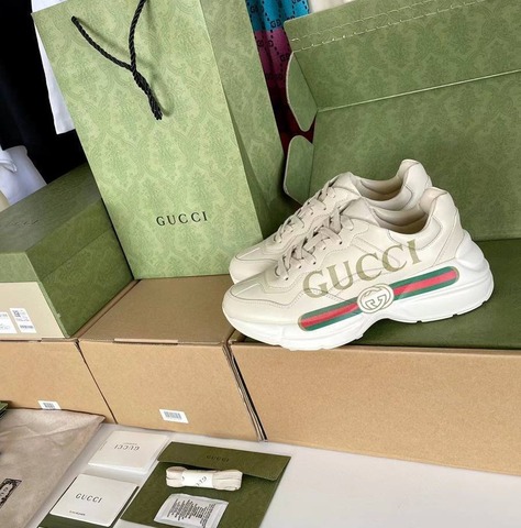 Мужские кроссовки GUCCI Rhyton, бежевый