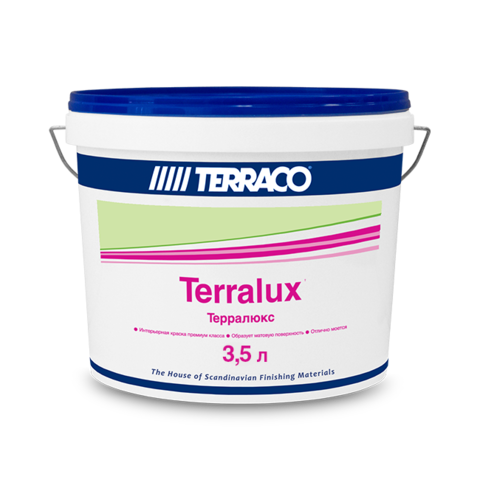 Terraco Terralux/Террако Терралюкс универсальная акриловая краска с повышенной износоустойчивостью