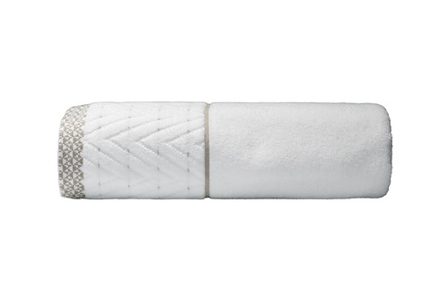 Полотенце 70x140 Garda Decor Орсетто белое