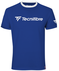 Детская теннисная футболка Tecnifibre Cotton Tee - royal