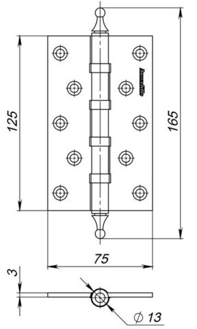 500-A5 125x75x3 AВ Универсальная