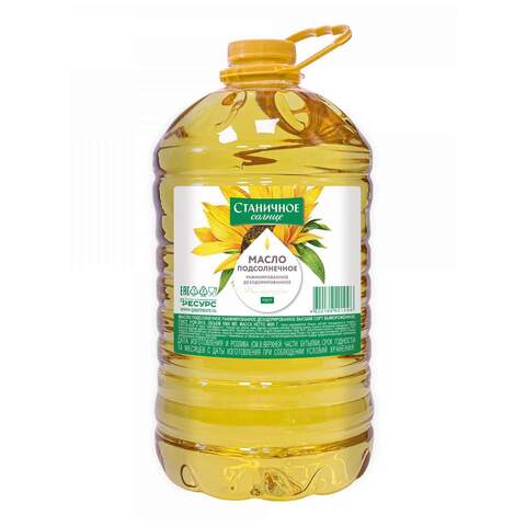 Масло подсолнечное Станичное солнце рафинир.5л