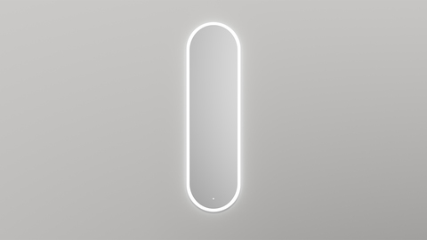 Salini 27MA.02.450.1585 Зеркало для ванной ARMONIA овальное двойной LED подсветкой  Зеркало, клемма WAGO, фоновая  и фронтальная подсветка 3в1 3000-6000К  блок питания, сенсорный включатель, комплект крепления,   регулируемые навесы