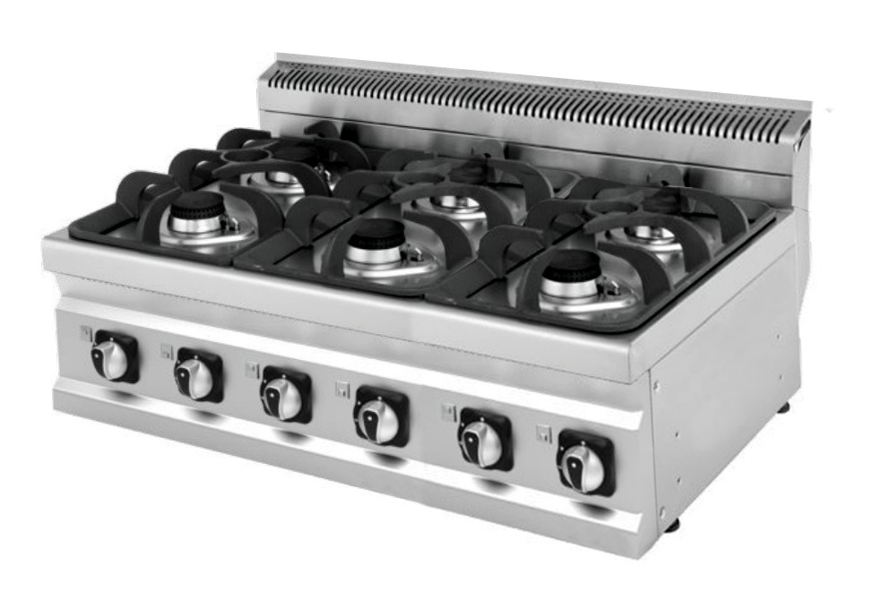 Плита Kocateq MCGR 127 газовая 6 конфорок, настольная линия 700