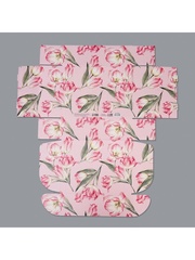 Коробка самосборная одиночная Прямоугольник, «Цветы», 30,5*22*9,5 см, 1 шт.