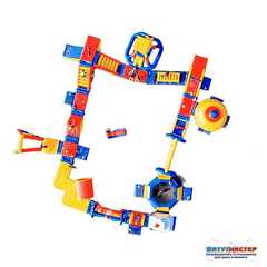 Большой надувной аквапарк на воде «Затерянный мир» 37x22x4 м