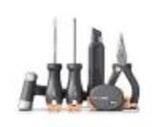 Набор ручного инструмента "Home Series Gray" Deli HT0006C  6 предметов