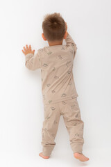 пижама  для мальчика  К 1561/тем.бежевый,динозаврики на песке