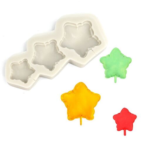 Силиконовая форма для леденцов «Звезды-Воздушные шары»