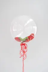 Шар гелиевый баблс с розами внутри