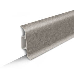 Плинтус ПВХ Идеал Классик 547 Лофт светло-серый 2200х70х22 мм