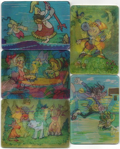 № 34 Набор из 5 стерео Календариков. Мультфильмы СССР 1981 г.