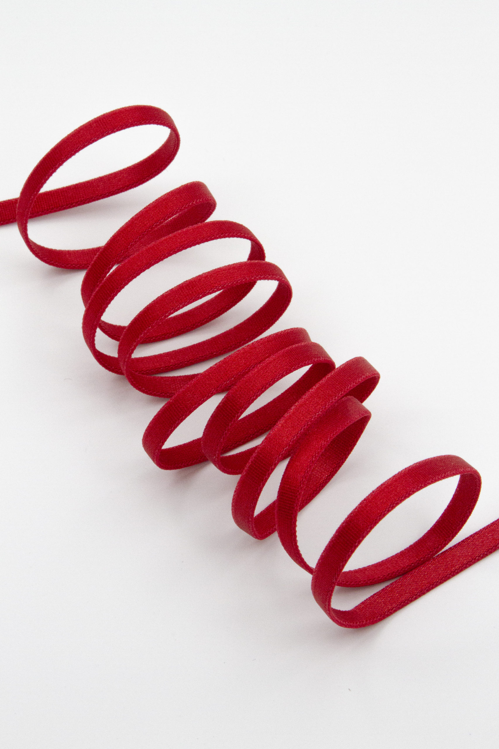 Резинка бретелечная 5 мм красная глянцевая