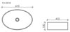Ceramica Nova Element CN5018 Умывальник чаша накладная овальная, 62.5x42, цвет: белый