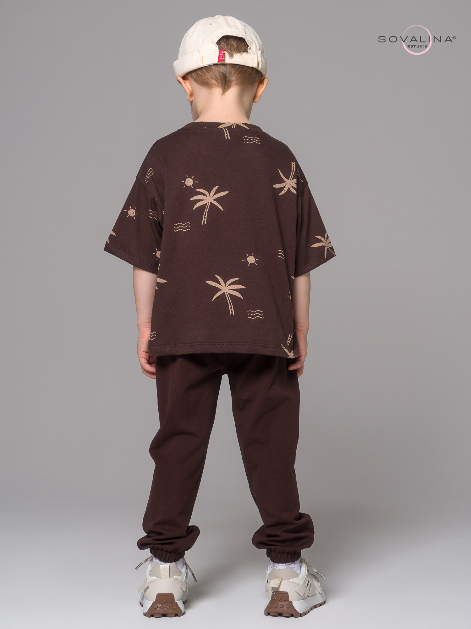 Костюм Daily men пальмы-коричневые MAX