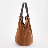 Сумка Саломея 101 эко-замша миндаль