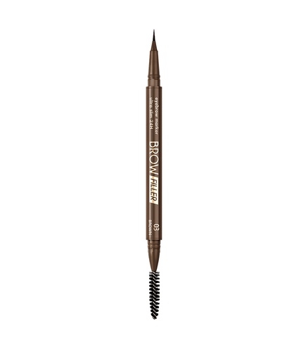 LuxVisage Маркер для бровей LUXVISAGE BROW FILLER ultra slim 24H 03 brown 3г