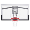 Баскетбольный щит 72" (1800 х 1050 мм.) из закаленного стекла 12мм, ферма с регулировкой высоты, амортизационное кольцо, сетка.