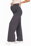 Утепленные брюки для беременных 15001 темно-серый