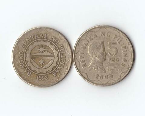 5 песо Филиппинские острова (1997 - 2005 гг)