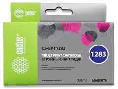 Картридж струйный Cactus CS-EPT1283 T1283 пурпурный (7мл) для Epson Stylus S22, S125, SX420, SX425, Office BX305