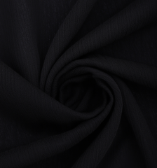 Шифон крэш, 75 гр/м2, 145 см, черный