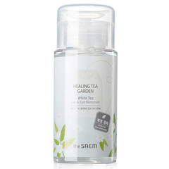 The Saem Healing Tea Garden White Tea Lip & Eyes Remover средство для снятия макияжа для глаз и губ с экстрактом белого чая