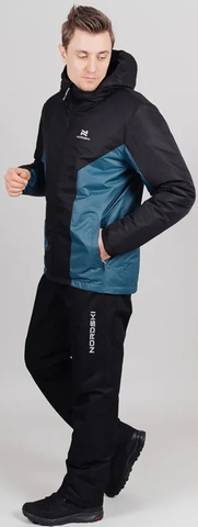 Утеплённый прогулочный костюм Nordski Base Deep Teal/Black мужской