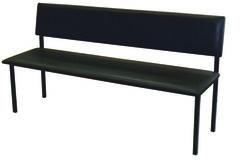 Скамья мягкая со спинкой двухместная