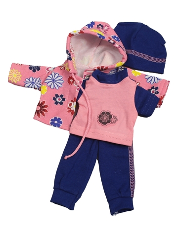 Трикотажный костюм - Розовый. Одежда для кукол, пупсов и мягких игрушек.