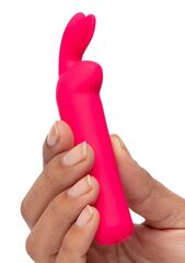 Розовая вибропуля с ушками Rechargeable Rabbit Ears Bullet Vibrator - 