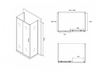 Abber Schwarzer Diamant AG30160BH-S70B-S70B Душевой уголок, 160x70x195