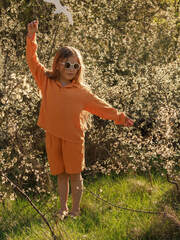 Шорты удлиненные Mjölk Mustard, из муслина